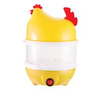 Cuiseur d'Œufs,Cuiseur de Cuisine à Double Niveau | Appareil de Cuisson d'Œufs en Forme de Poule pour Maison Restaurant École Salle de Sport Adultes
