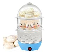 Cuiseur d'Œufs Électrique - Cuiseur Automatique 3 Niveaux Pour Œufs Durs, Vapeur Multifonction Pour Maïs, Nouilles, Raviolis Et Porridge