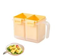 Cuiseur d'œufs pour micro-ondes - Ustensile de cuisson à double compartiment - Cuiseur pour œufs pochés au micro-ondes | Pour Le Petit-Déjeuner Les Omelettes La Cuisson Des Repas Et Cuisine Maison