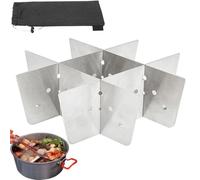 Cuiseur Hot Pot, Cuiseur Hot Pot Portable Multicuiseur Shabu amovible, 4 L | Pot Shabu-Shabu pour pique-nique, fête, escalade, barbecue, extérieur, , camping-car, plage, parc,