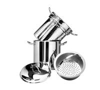 Cuiseur Multifonctions Traiteur Cuit-Pâtes Cuit-Vapeur Cuit Asperges Inox D20 cm ARTAME
