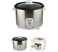 Cuiseur Riz 1,8L avec Cuve amovible anti-adhérente 2 positions de chauffe Témoin de Cuisson couleur INOX