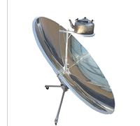 Cuiseur solaire parabolique portable en acier inoxydable sans fumée pour camping et pique-nique