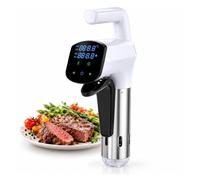 Cuiseur Sous Vide 1800W, Thermoplongeur En Acier Inoxydable Domestique | Écran tactile et affichage LED pour régler température et durée de cuisson des viandes, poissons et légumes