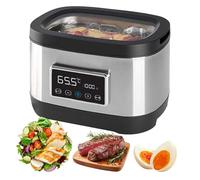 Cuiseur sous vide en acier inoxydable, circulateur d'immersion de 8 L avec écran tactile LED - Contrôle précis de la température et minuterie, chauffage uniforme à 360 °, parfait pour le steak, le