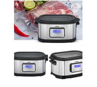 Cuiseur sous vide - MELISSA - 520W - 6 L - Écran LCD rétroéclairé - Temp. 45-90 °C ±0,5 °C