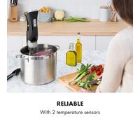 Cuiseur sous vide Quickstick Thermostat : 50-95 °C par intervalles de 0,5 °C Pompe de circulation pour 20 L Acier inoxydable Noir G