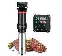 Cuiseur Sous Vide, TEEUCNY 1100w Cuisson Sous Vide, Termoplongeur Sous-Vide Cooker, Calculateur D'Immersion De Cuisinière Avec Un ContrôLe Précis De La Température, Cuisson Précise, Inox, Écran Lcd