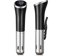 Cuiseur Sous Vide, Wancle Cuisson Sous Vide 1100W IPX7 Imperméable Thermoplongeur Sous vide Avec fonction de réservation, facile à stocker