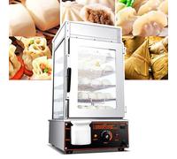 Cuiseur vapeur à 5 couches pour chignon commercial - 1200 W pour boutique, buffet, restaurant, plage de température de 30 à 110 ℃