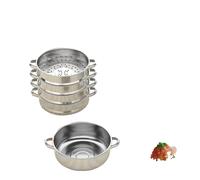 Cuiseur vapeur à 5 étages en acier inoxydable, construction robuste, lavable au lave-vaisselle , diamètre 30CM