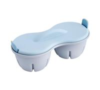 Cuiseur vapeur à œufs à 2 cavités pour micro-ondes, chaudière, gadget de cuisine, 22 x 8,7 x 11 cm, pocheuse rapide d'œufs, appareil de cuisson doux et dur, outil de cuisine compact pour la maison, le