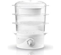 Cuiseur vapeur Puissance de 800 W. - 9L - Trois réservoirs de vapeur Steam Turbo transparents - Adler AD-633