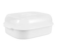 Cuiseur Vapeur avec Couvercle et Plateau Micro-ondes en Plastique