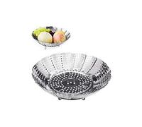 Cuiseur vapeur avec cuiseur vapeur en acier inoxydable, insert vapeur panier vapeur pliable pour légumes, casseroles et divers types de cuisson G