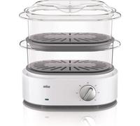 Cuiseur vapeur BRAUN Identity Collection FS5100WH - Blanc - 850W - 3.1L - Turbo vapeur - Cuiseur a oeufs