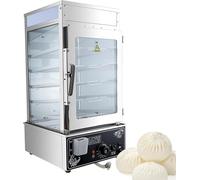 Cuiseur vapeur commercial 1200 W, 5 couches, en acier inoxydable, plage de température 30-110 ℃, étagères 300 x 300 mm, pour restauration rapide, restaurant, magasin, maison