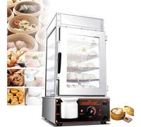 Cuiseur vapeur commercial for petits pains, machine à réchauffer les petits pains cuits à la vapeur en acier inoxydable à 5 couches, chauffe-plats électrique, plage de température de 30 à 110 ℃