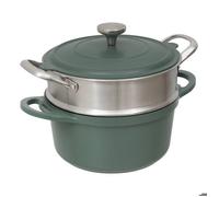 Cuiseur vapeur D24cm fonte d'aluminium vert - 5 five simply smart