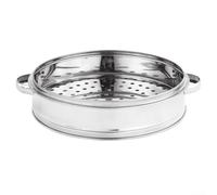 Cuiseur vapeur efficace avec design en acier inoxydable pour une cuisine saine en toute simplicité (cuiseur vapeur de 18 cm)