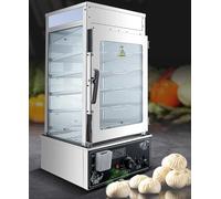 Cuiseur vapeur électrique 1200 W avec contrôle de la température - Idéal pour cuire à la vapeur des boulettes, du pain et des petits pains congelés pour un usage commercial