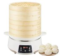 Cuiseur vapeur électrique, 2000 W, capacité de 8 l avec minuterie de 24 heures, 3 niveaux de puissance, cuisinière amovible pour usage domestique