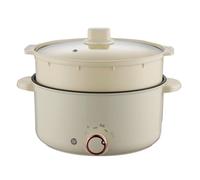 Cuiseur vapeur électrique 800/1200 W pour la cuisson Cuisinière électrique multifonctionnelle Fil fendu Convient pour la maison, le dortoir, le bureau et le camping,28cm,Double layer plastic