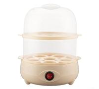 Cuiseur vapeur électrique avec mise hors tension automatique et protection contre les brûlures à sec pour le petit déjeuner à la maison, mini design compact, simple pour couche peut contenir 5 œufs, 3