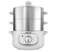 Cuiseur vapeur électrique - CECOTEC - Vapovita 3000 INOX - 3 paniers - 10 L - 1300 W