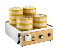 Cuiseur vapeur électrique commercial avec contrôle de la température, alarme d'ébullition à sec et alimentation en eau indépendante pour une utilisation professionnelle en cuisine