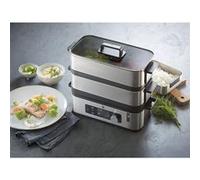 cuiseur vapeur électrique de 4,3L avec écran LCD et minuterie 900W gris noir WMF