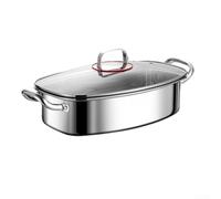 Cuiseur vapeur en acier inoxydable 304 avec grille 38 cm