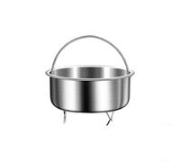 Cuiseur vapeur en acier inoxydable 304 avec poignée pour casseroles - Cuiseur vapeur robuste pour cuisiner du riz et de la viande 13,3 cm (D)