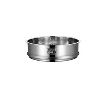 Cuiseur vapeur en acier inoxydable 304 for boulettes avec grille à double oreille, cuiseur à riz, panier de vidange, ustensiles de cuisine pour les repas quotidiens, soupes, desserts(20cm)