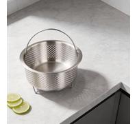 Cuiseur vapeur en acier inoxydable 304 pour casserole qui soutient les méthodes de cuisson nutritives sans huiles ni graisses ajoutées (A)