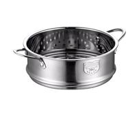 Cuiseur vapeur en acier inoxydable avec double oreille for soupe, pot à lait, ustensiles de cuisine, cuiseur vapeur for légumes en acier inoxydable pour les repas quotidiens, soupes, desserts(20cm)