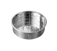 Cuiseur Vapeur En Acier Inoxydable Panier de vidange en acier inoxydable 304, panier cuisson à la vapeur, poignée anti-brûlure, grille, outil for autocuiseur riz(B-21cm)