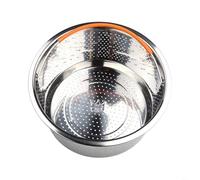 Cuiseur vapeur en acier inoxydable pour autocuiseur, panier vapeur de légumes et de riz avec poignée en silicone, passoire en maille pour une cuisson rapide et uniforme (21,5 cm de hauteur)