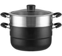 Cuiseur vapeur en acier inoxydable pour la cuisson de petits plats à induction et à gaz épais pour des repas sains et une cuisson rapide