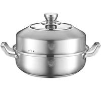 Cuiseur vapeur en acier inoxydable pour la cuisson de poissons elliptiques, marmite polyvalente et cuiseur vapeur pour des repas sains