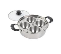 Cuiseur vapeur épais en acier inoxydable pour œufs et mini gâteaux, 20 cm, pocheuse, ustensile de cuisine à la maison