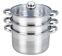 Cuiseur vapeur ESSENTIELB Vapeur Inox diam 24 cm 3 paniers