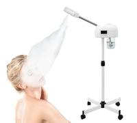 Cuiseur Vapeur Facial Professionnel, 42 °C Vapeur Visage Multifonctionnel avec Buse Pivotante à 360 Degrés et Panneau de Commande LCD, Vapozone Esthétique pour Salon et Usage Domestique