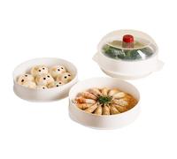 Cuiseur vapeur - Grand cuiseur vapeur, ustensile de cuisine pour micro-ondes | Maisons, légumes, riz, boulettes, pot à double couche en ABS pour poisson, flocons d'avoine, chignons cuits à la vapeur