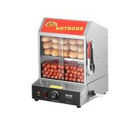 VEVOR Cuiseur à vapeur Hot-Dogs chauffe-petits pains électrique à 2 niveaux 27 L