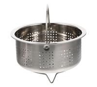 Cuiseur vapeur inox Panier à légumes en acier inoxydable for cuiseur vapeur Dim Sum, compartiment passoire de cuisine, égouttable(13.8X13.8X8.5CM)