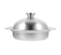 Cuiseur Vapeur Inox Rond avec Couvercle, pour Poisson et Fruits de Mer | Acier Inoxydable 304, Trous Régulièrement Répartis, Rangement Compact, Résistant au Froid, Usage Domestique ou Professionnel