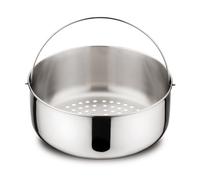 Cuiseur vapeur - LAGOSTINA - 5 L - Acier inoxydable - Minuteur intégré - Cuisson polyvalente