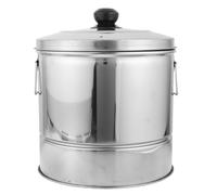 Cuiseur Vapeur Non Électrique en Acier Inoxydable avec Couvercle et Plateau | Usage Maison, Nettoyage Facile, Circulation Vapeur, Finition Polie Argenté, Panier et Grille Inclus