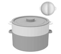 Cuiseur Vapeur -Ondes à Légumes | Silicone Double Couche Multifonctionnel - Cuiseur Vapeur Pour Ondes Avec Couvercle,pour Maison Dortoir Restaurant Préparation de Repas Stockage Légumes Pâtes Maïs